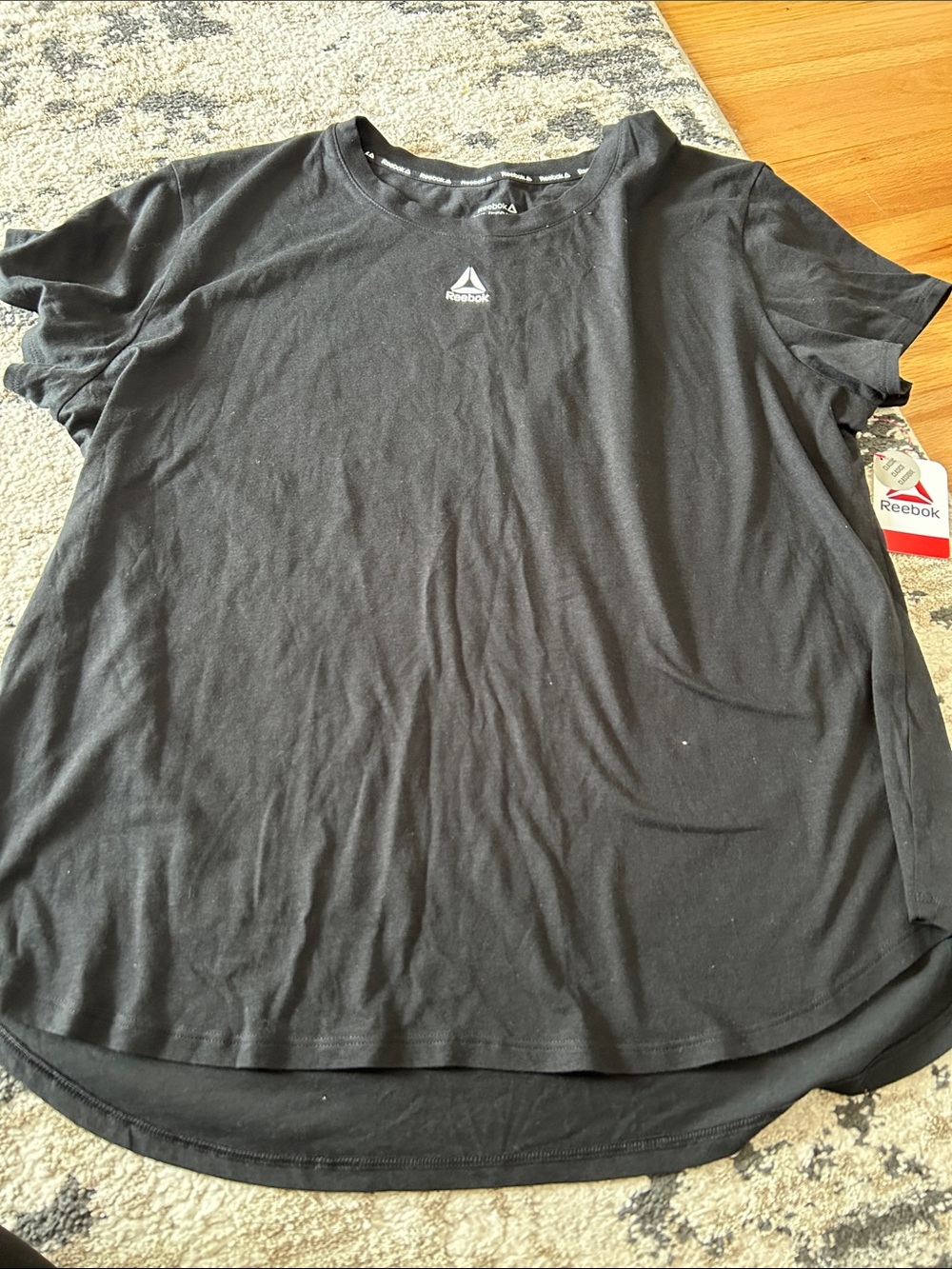 Reebok Black Short Sleeve Crew Neck Tee